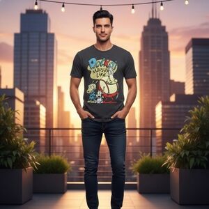 Brand: Nickelodeon / Viacom​Color: Heathered Charcoal Gray​Size:m